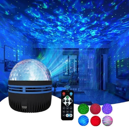 LED Night Light Water Pattern Projection Effect Lamp