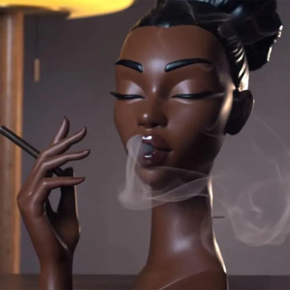 Black Lady Smoke Oven Sculpture